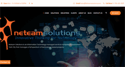 Desktop Screenshot of neteamsolutions.com